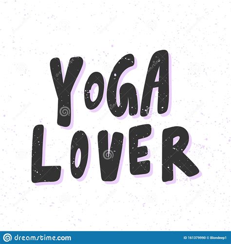 Yoga Lover Sticker For Social Media Content Vector Hand Drawn