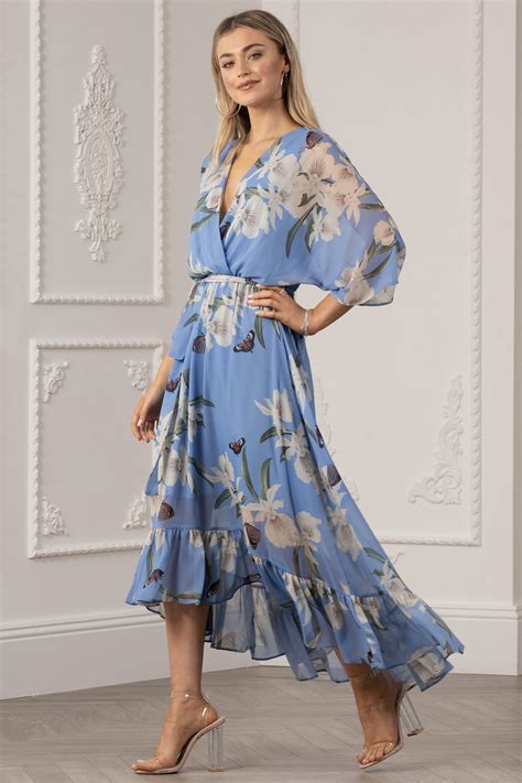 Kimono Midi Wrap Dress