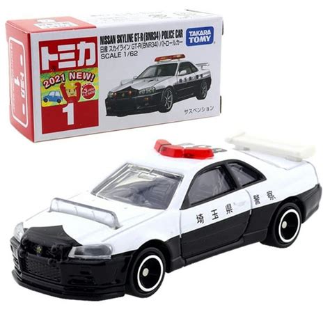 Mô hình xe Tomica No 1 Nissan Skyline GT R BNR34 Patrol Car nShop