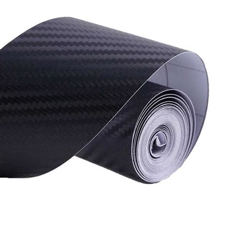 Nano Carbon Fiber Car Sticker DIY Paste Protector Strip For Door Sill