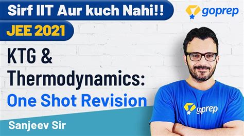 KTG Thermodynamics In One Shot Tips For JEE Main 2021 JEE Physics