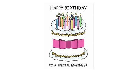 Engineer Happy Birthday Postcard | Zazzle.com