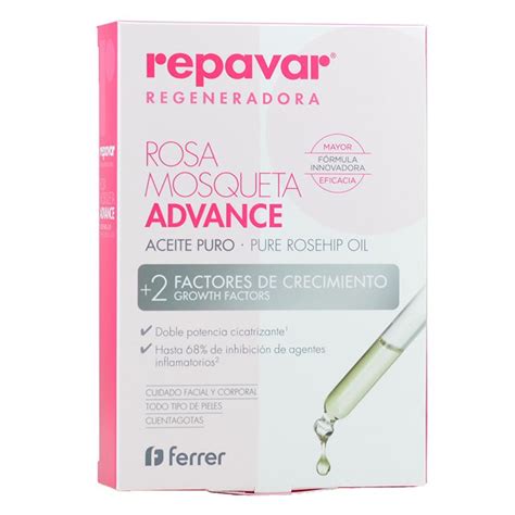 Repavar Regeneradora Aceite Puro De Rosa Mosqueta Advance Castro