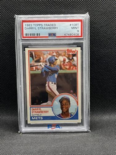 Darryl Strawberry RC 1983 Topps Traded PSA 9 Rookie Card 108T MINT EBay