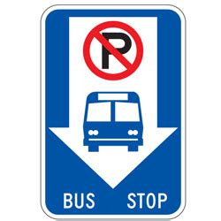 No Parking Bus Stop Sign