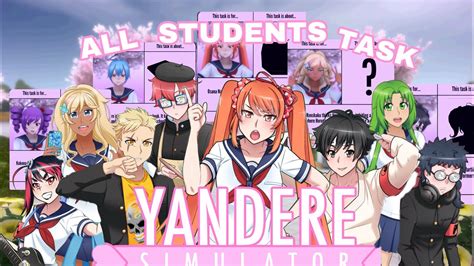 All Students Tasks In X Ver Yandere Simulator Demo Youtube