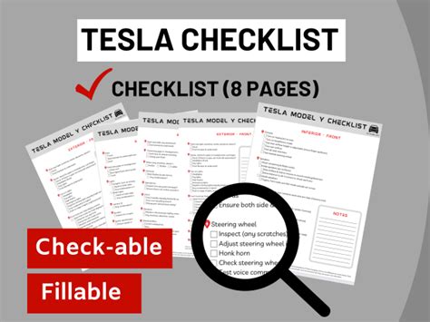 Tesla Model Y Delivery Unofficial Checklist 2024 EVERYDAY CHRIS