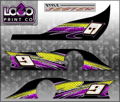 Go Kart Racing Wraps Graphics Decals Stickers Numbers Logos