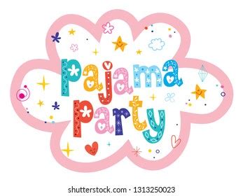 Pajama Party Stock Vector Royalty Free Shutterstock