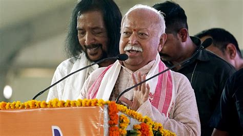 Rss Chief Mohan Bhagwat Says People In Pakistan Unhappy Believe