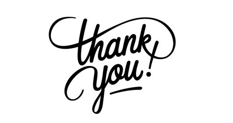 Cartoon Hand Writing Thank You Royalty Free Vector Image