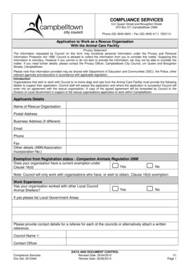 Fillable Online Campbelltown Nsw Gov Application Form PDF 45KB