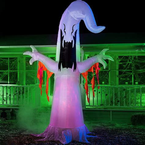 The Holiday Aisle® Ghost Flaming Light With Shreds Inflatable Wayfair