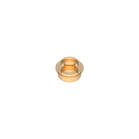 Lego 6134722 Rond 1x1 Trou Orange Transparent