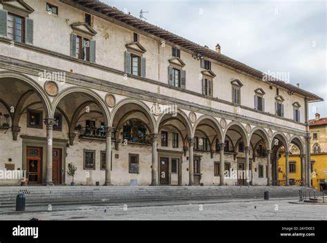 Piazza Della Santissima Annunziata Florence Italy Stock Photo Alamy