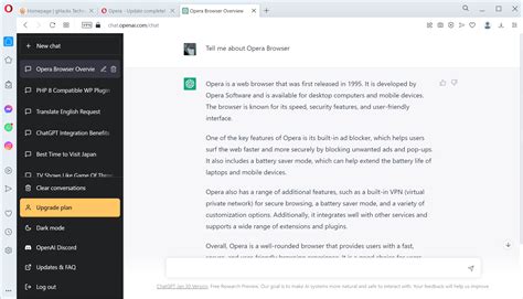 Opera Browser Update Integrates Ai Prompts And Chatgpt Ghacks Tech News