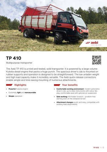 Aebi TT240 Aebi Schmidt Holding AG PDF Catalogs Technical