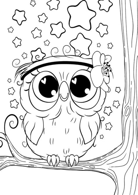 Printable Owl Coloring Pages