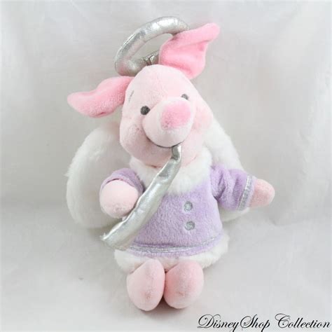 Peluche Cochon Porcinet Disney Store Ange Trompette Piglet Angel