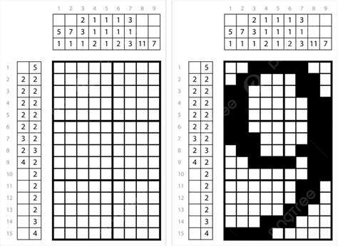 Number Nine Vector Hd Images, Number Nine 9 Nonogram Pixel Art, Pixel ...