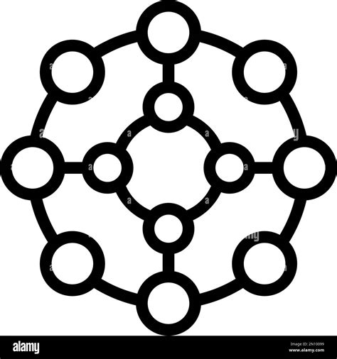 Chemistry Formula Icon Outline Vector Atom Vitamin Amino Peptide