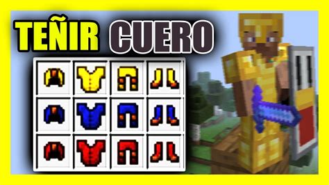 Cómo TINTAR la ARMADURA de CUERO en MINECRAFT Transforma tu