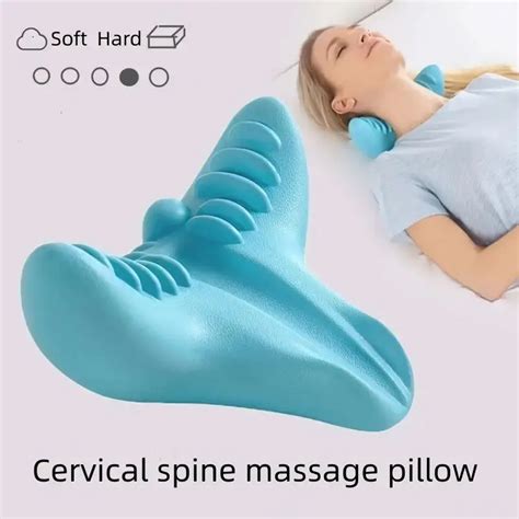 Travesseiro De Tra O Cervical Para Al Vio Da Dor Massageador Muscular