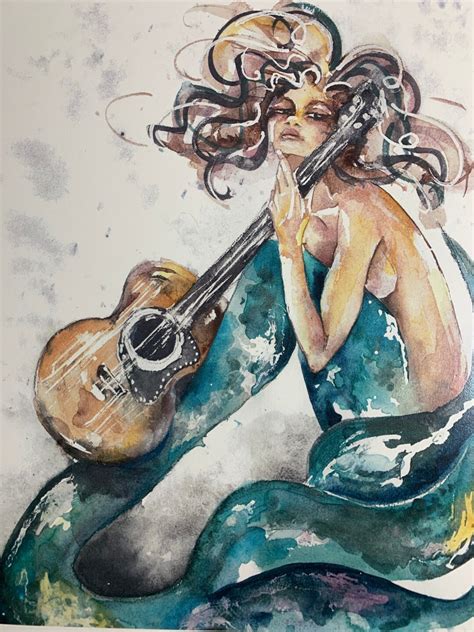 Guitar Mermaid Etsy