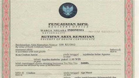 Kumpulan Berita Syarat Mengurus Akta Kematian Terbaru Dan Terkini