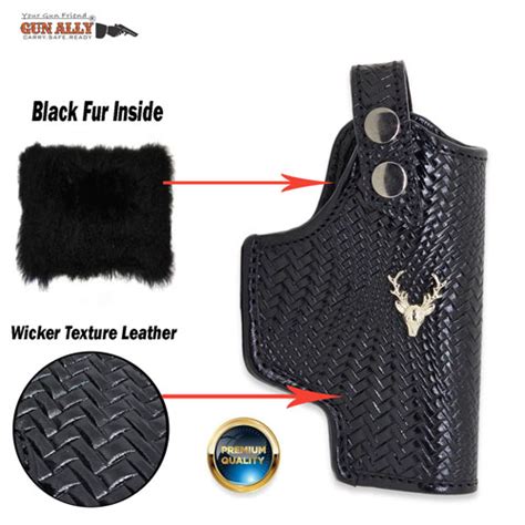 GunAlly Premium Leather Fox Holster - Fits .45 Champion, 1911 Pistol ...