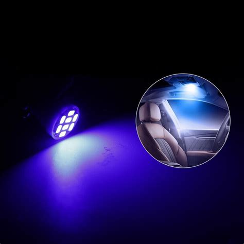 X Blue Car Interior Led Bulbs Light Dome Map License Plate Lamp