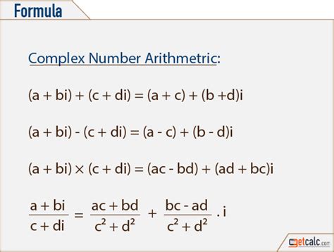 Complex Numbers Arithmetic Calculator