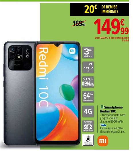 Promo Smartphone Redmi C Chez Carrefour Icatalogue Fr