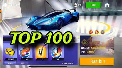 Asphalt 8 Grand Cup Venice Reverse RAESR Tachyon Speed Top 100 YouTube