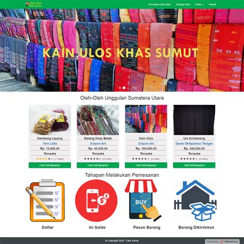 Aplikasi Marketplace Jual Beli Oleh Oleh Menggunakan Framework Laravel