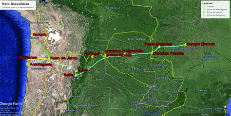 Mapa Que Indica Os Territ Rios Contemplados Pela Rota Bioce Nica