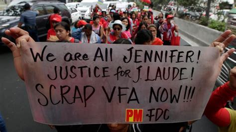 Protesters Display Placards During A Rally Outside The U S Embassy In