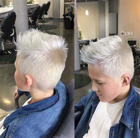 Short, spiky, and platinum white. | Bad haircut, Dyed hair, Mens hairstyles