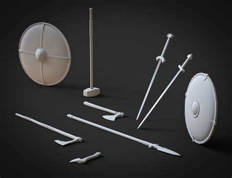 BW Viking Warrior Weapons | Daz 3D