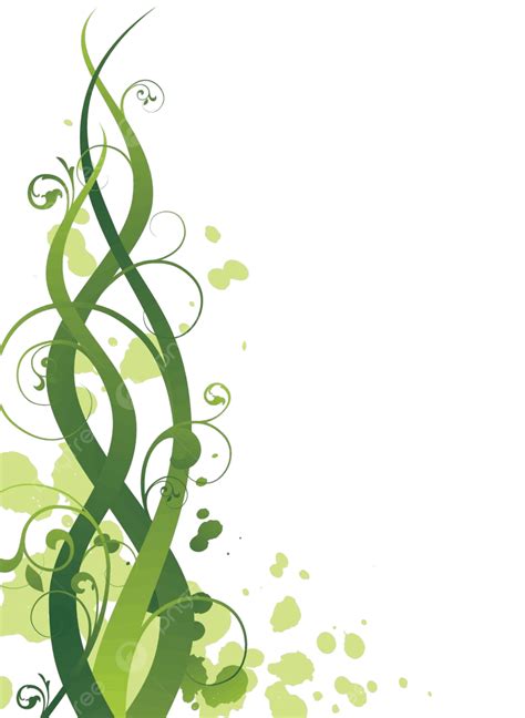 Vector Grunge Spring Illustration Curl Season Plant Vector Curl