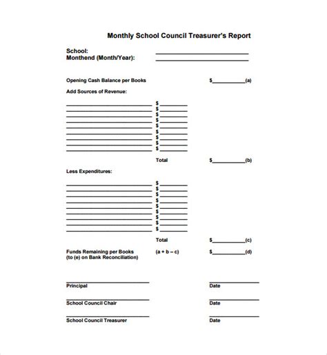 18+ Treasurer Report Templates - PDF, Word