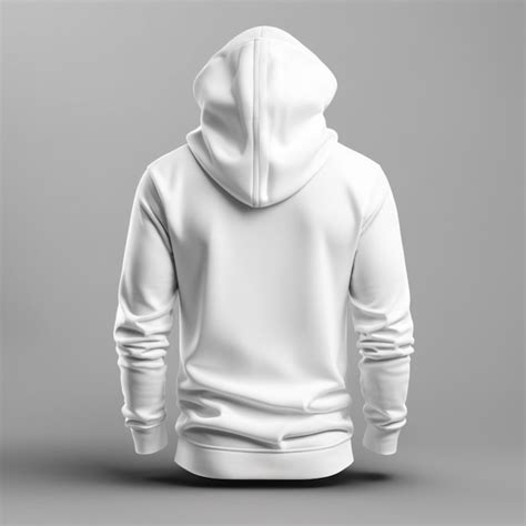 Maqueta De Sudadera Blanca Con Capucha Archivo PSD Premium