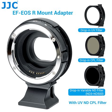 JJC EF EOS R Mount Adapter With UV ND CPL Filters For Canon EOS EF EF S