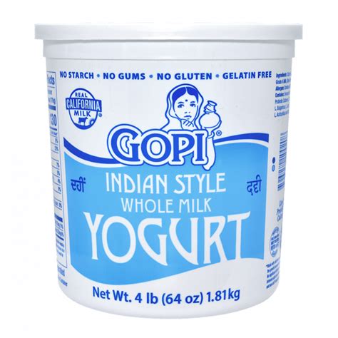 gopi yogurt plain  milk  lb delivered weee asian market