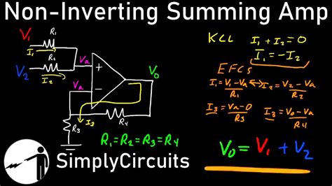 Non Inverting Summing Amplifier Analyzed YouTube