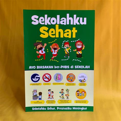 Jual Poster Sekolah Poster Sekolahku Sehat Poster Biasakan Ber PHBS