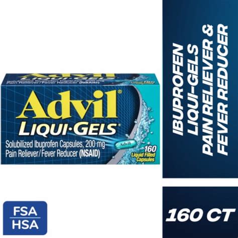 Advil Liquigels Pain Reliever And Fever Reducer Ibuprofen Mg Pain