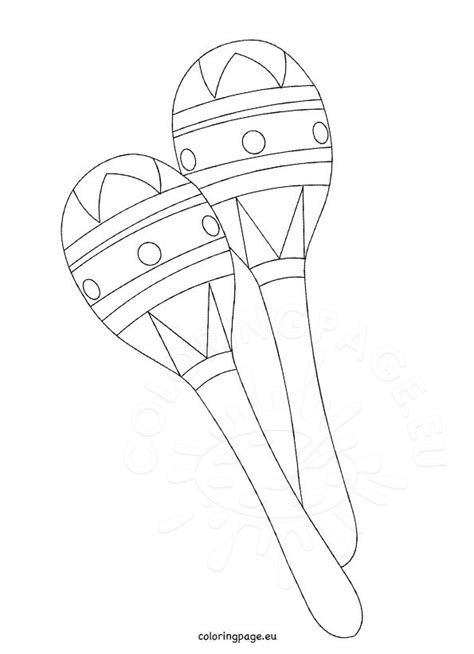 Maracas Coloring Page at GetColorings.com | Free printable colorings ...