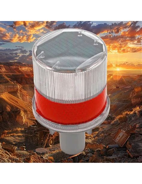 Baliza Solar Roja para Cono Máxima Seguridad Vial