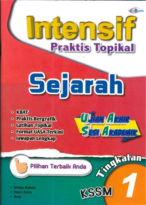 Intensif Praktis Topikal Sejarah Uasaujian Akhir Sesi Akademik